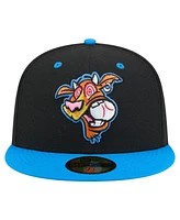 New Era Men's Black/Blue Rocket City Trash Pandas Copa de la Diversion 59FIFTY Fitted Hat