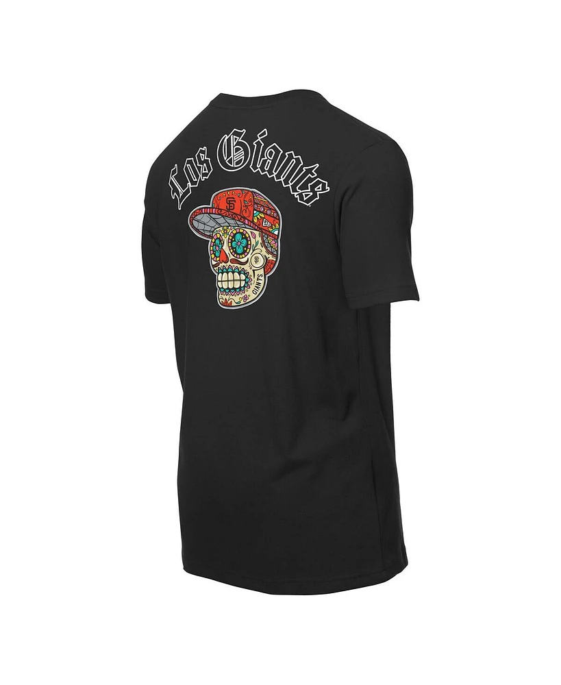 New Era Men's Black San Francisco Giants Sugar Skulls T-Shirt