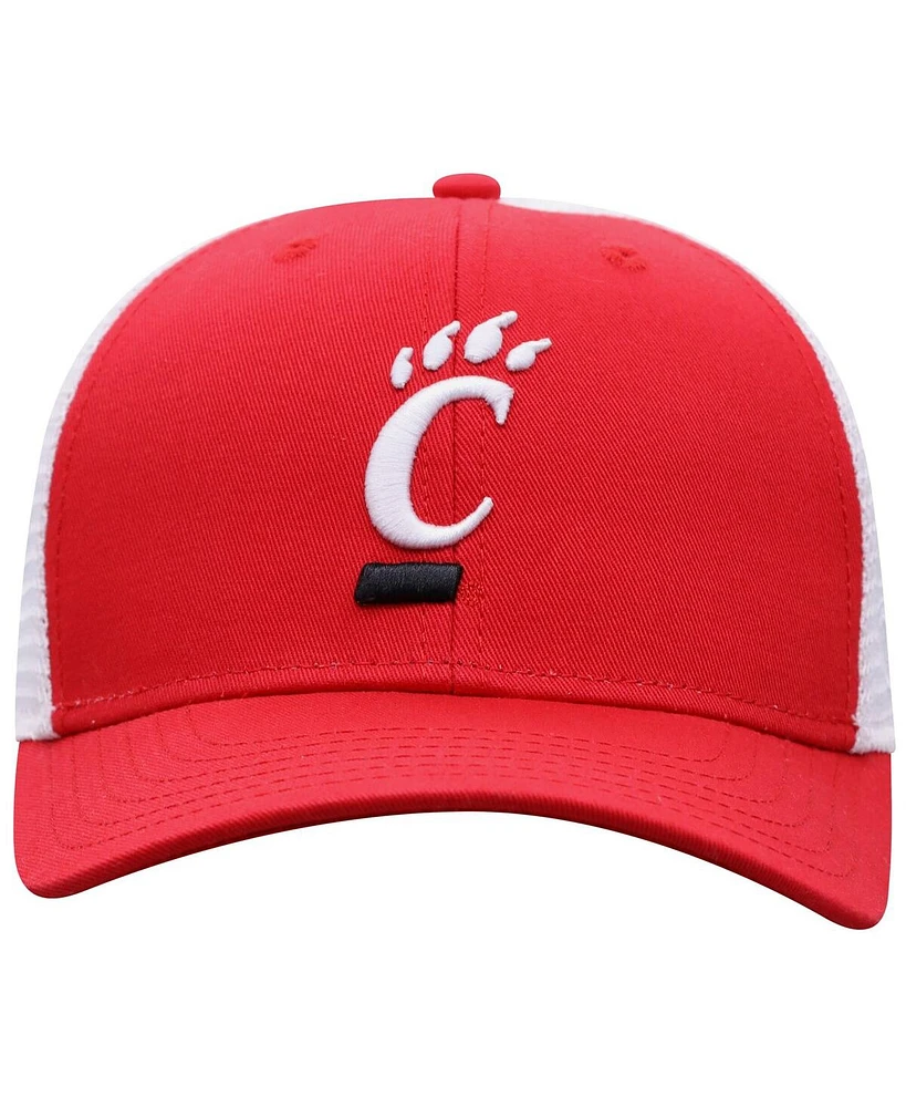 Top of the World Men's Red/White Cincinnati Bearcats Victory Baseline Adjustable Trucker Hat