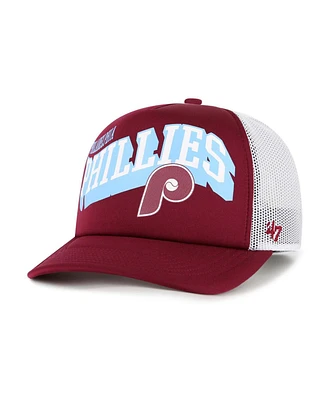 '47 Brand Men's Red Philadelphia Phillies Meander Foam Trucker Snapback Hat