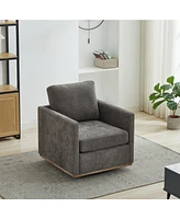 30.7" Swivel Accent Chair - Charcoal