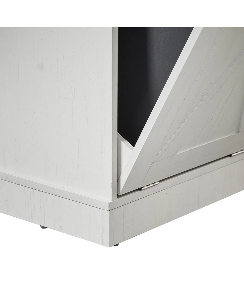 Spacious and Stable Indoor Pet Crate with Convenient Top Storage