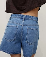 Mango Women's High-Rise Denim Shorts