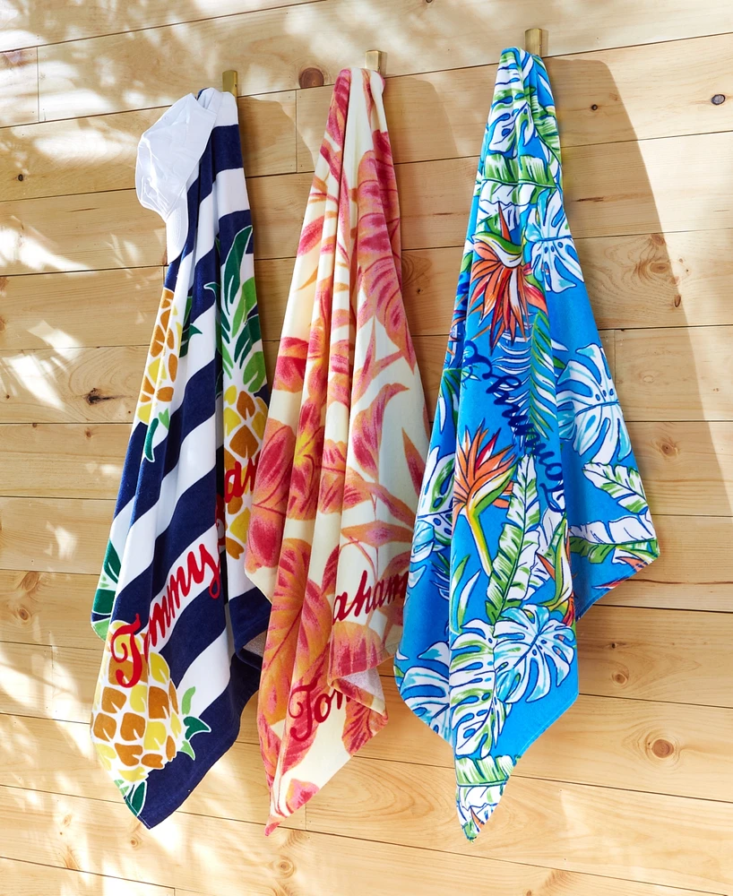 Tommy Bahama Home Bahama Palms Cotton Oversized Beach Towel, 72" x 36"