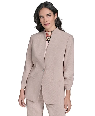 Calvin Klein Women's Textured One-Button Jacket