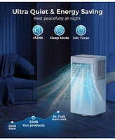 Cowsar Portable Air Conditioner 10000 Btu (Ashrae), 3-in-1 Modes Ac Cools Up to 450 Sq. Ft., Sleep Mode, Rc, Led Display, 24H Timer, Ac Unit with Wind