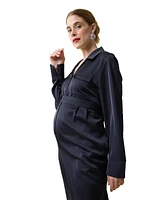 Ingrid + Isabel Maternity Ingrid + Isabel Long Sleeve Jumpsuit