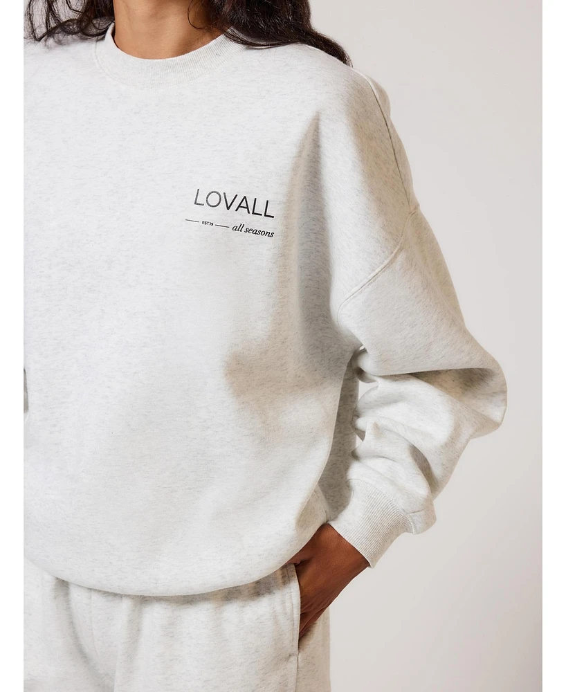 Lovall Women's All Szn Organic Oversized Sweatshirt Three