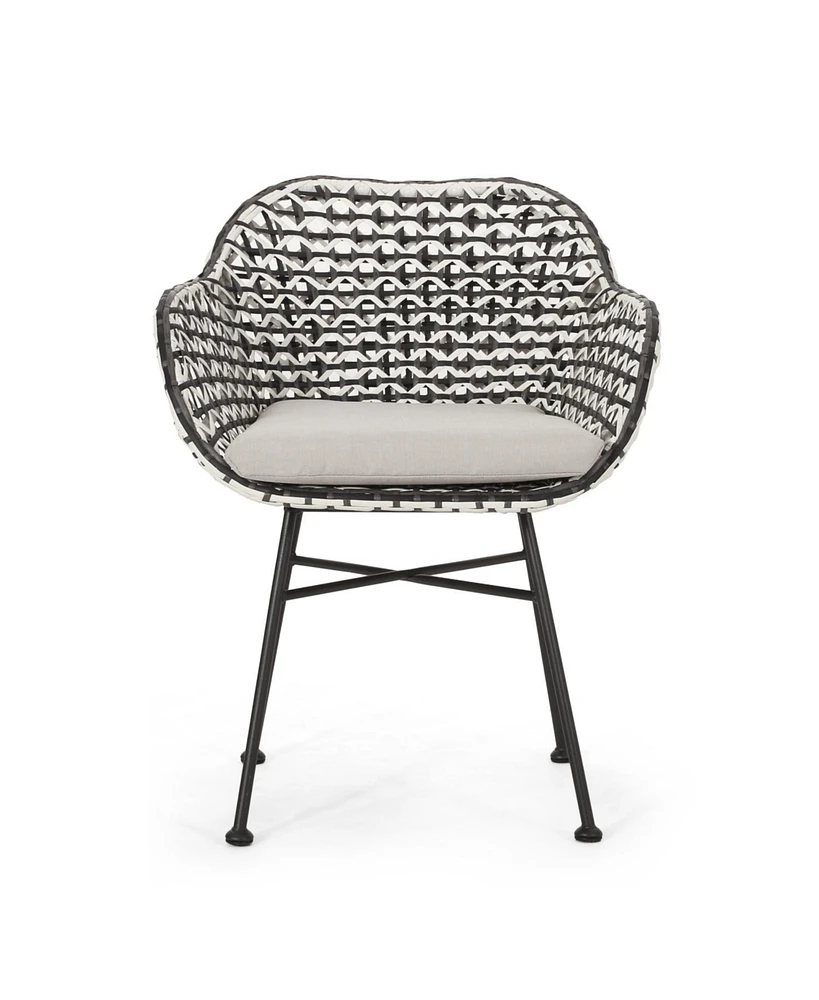 Modern Woven Club Chair: Minimalist Elegance For Outdoor Spaces