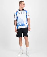 Hugo by Boss Men's Short Sleeve Sponsor Logos Graphic Polo Shirt