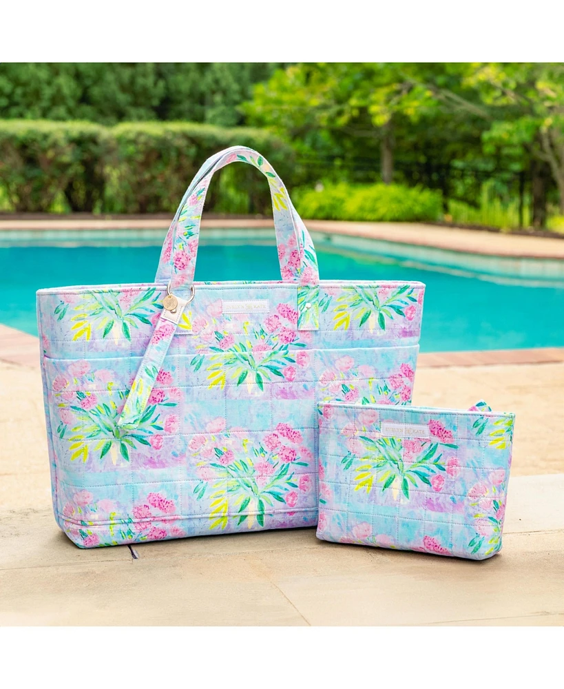 Evelyn & Kate Floral Quilted Pouch