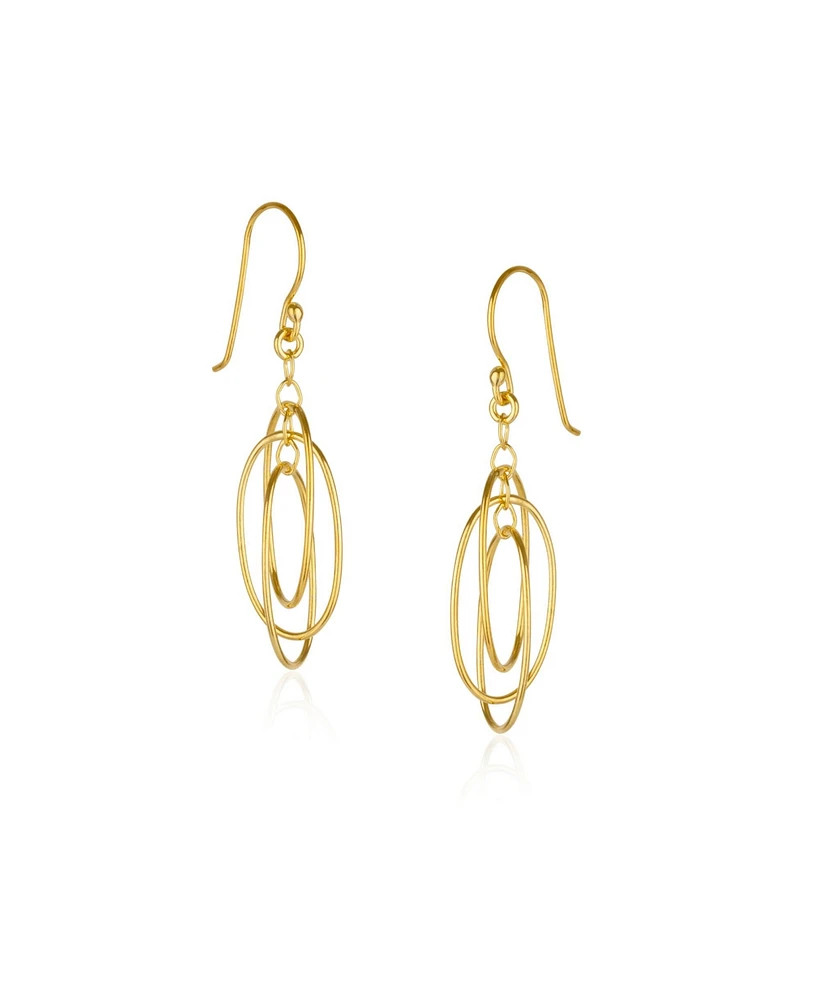 Spero London Nested Loop 3D Drop Earring in Sterling Silver