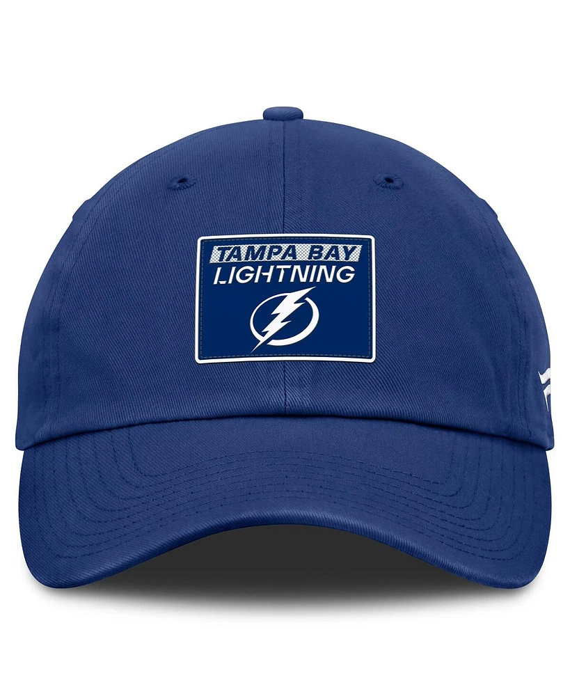Fanatics Men's Blue Tampa Bay Lightning Authentic Pro Prime Adjustable Hat