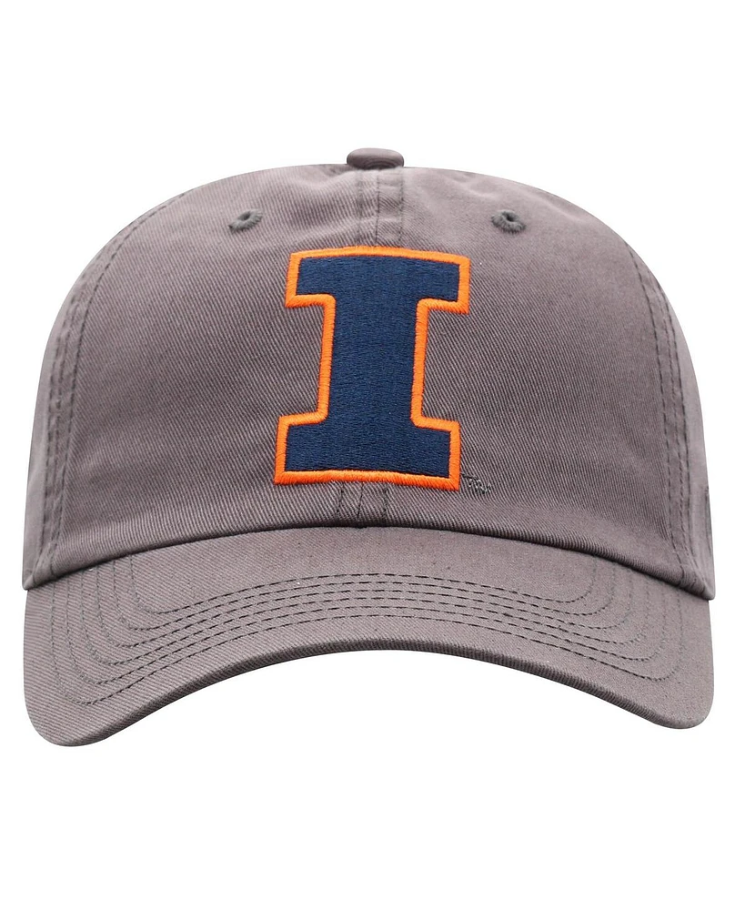 Top of the World Men's Heather Charcoal Illinois Fighting Illini Champ Adjustable Hat