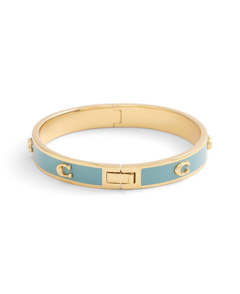 Coach Signature C Enamel Bangle Bracelet