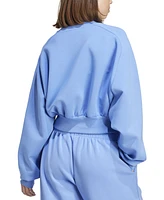 adidas Women's Soft Lux Relaxed Crewneck Sweatshirt