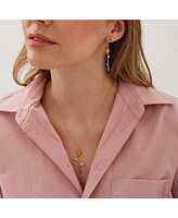 Spero London Gold Color Rose Sterling Silver Necklace
