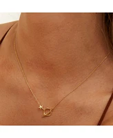 Spero London Sterling Silver Saturn Necklace