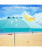 6.5 Feet Beach Umbrella,Yard Umbrella, with Carry Bag without Weight Base