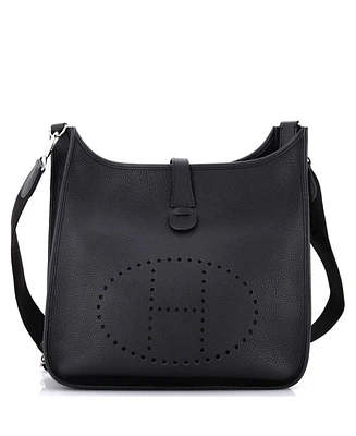 Pre-Owned Hermes Gm Evelyne Bag Gen Iii Clemence