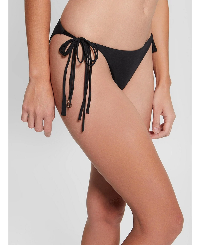 Guess Women's Logo Tassel String Bikini Bottoms