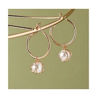 Sohi Snowball Drop Earrings