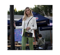Susu Black Purse Leather Small Crossbody Bag Cute Women's Handbag with Top Handle and Adjustable Strap
