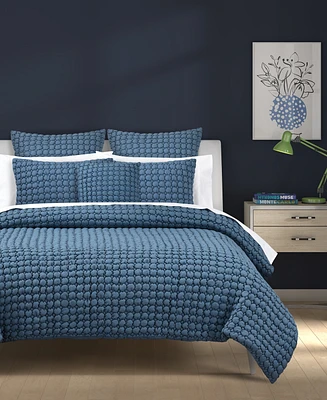 J by Queen Bold Cloud Puff 3-Pc. Quilt Set