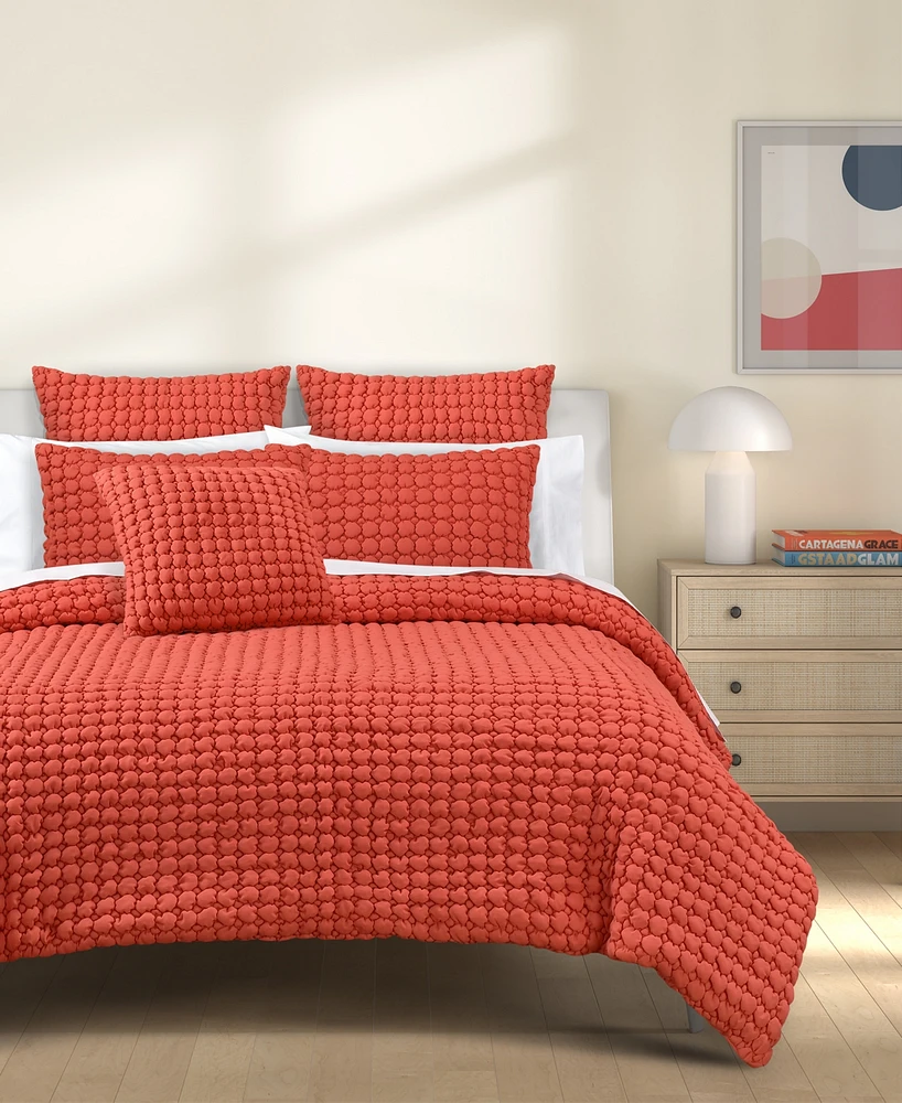 J by Queen Bold Cloud Puff 3-Pc. Quilt Set