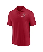 Fanatics Men's Red Tampa Bay Buccaneers Lockup Polo Shirt