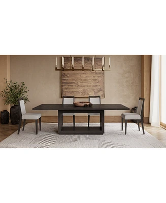 Tivie 5-Pc. Dining Set (Rectangular Table & 4 Wood Chairs)
