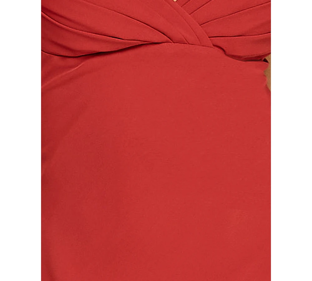 Seni & Cade Juniors' Pleated Bust Sleeveless Midi Dress