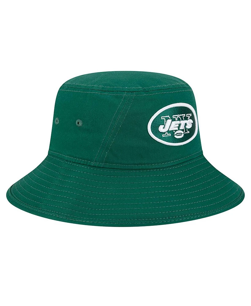 New Era Men's Green New York Jets Main Bucket Hat