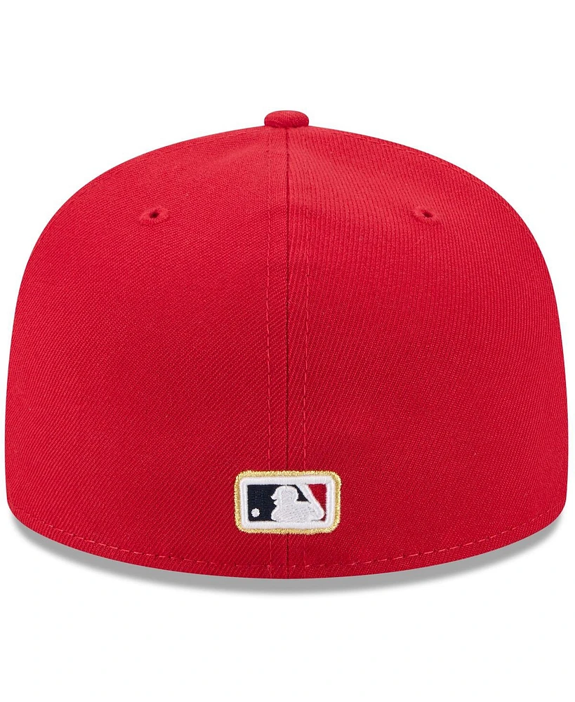 New Era Men's Red St. Louis Cardinals 2025 59FIFTY Day Fitted with Pins Hat