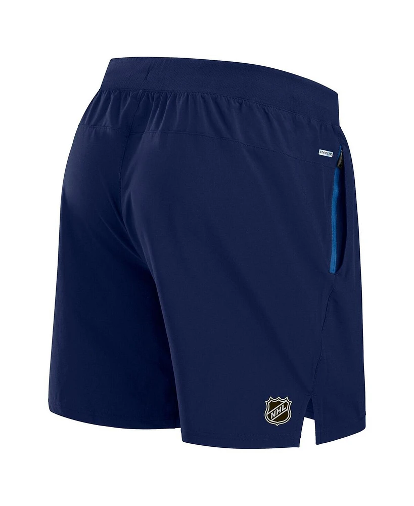 Fanatics Men's Navy Winnipeg Jets Authentic Pro Rink Performance Shorts