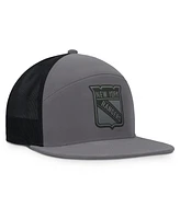 Fanatics Men's Charcoal New York Rangers Fairweather Adjustable Hat