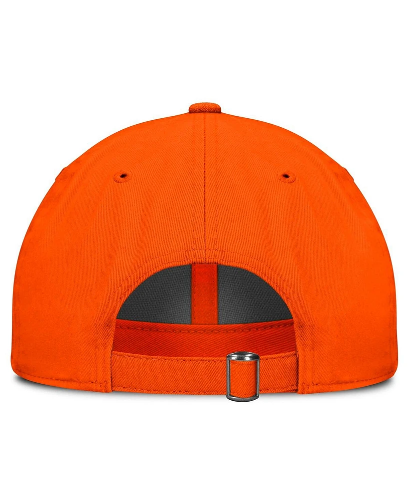 Top of the World Men's Orange Clemson Tigers Team Logo Washed Adjustable Hat