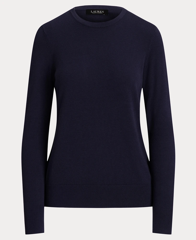 Lauren Ralph Women's Cotton-Blend Sweater
