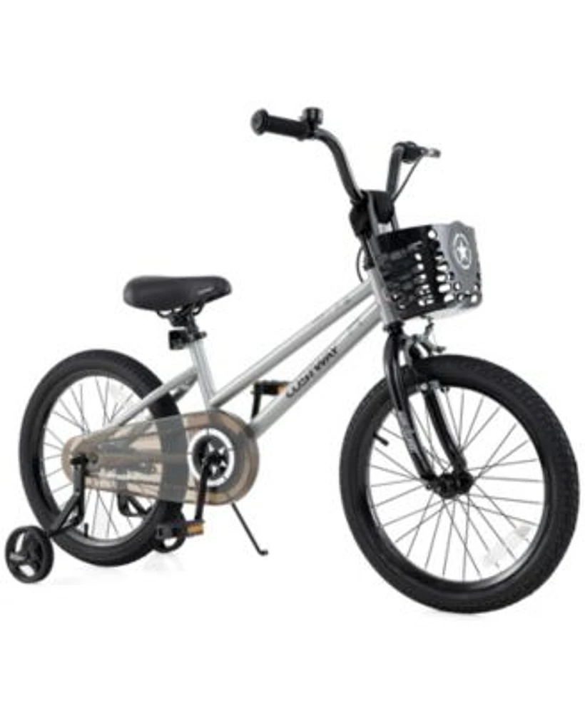 Kids Bike with Adjustable Seat Transparent Chain Cover