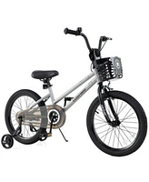 Kids Bike with Adjustable Seat Transparent Chain Cover