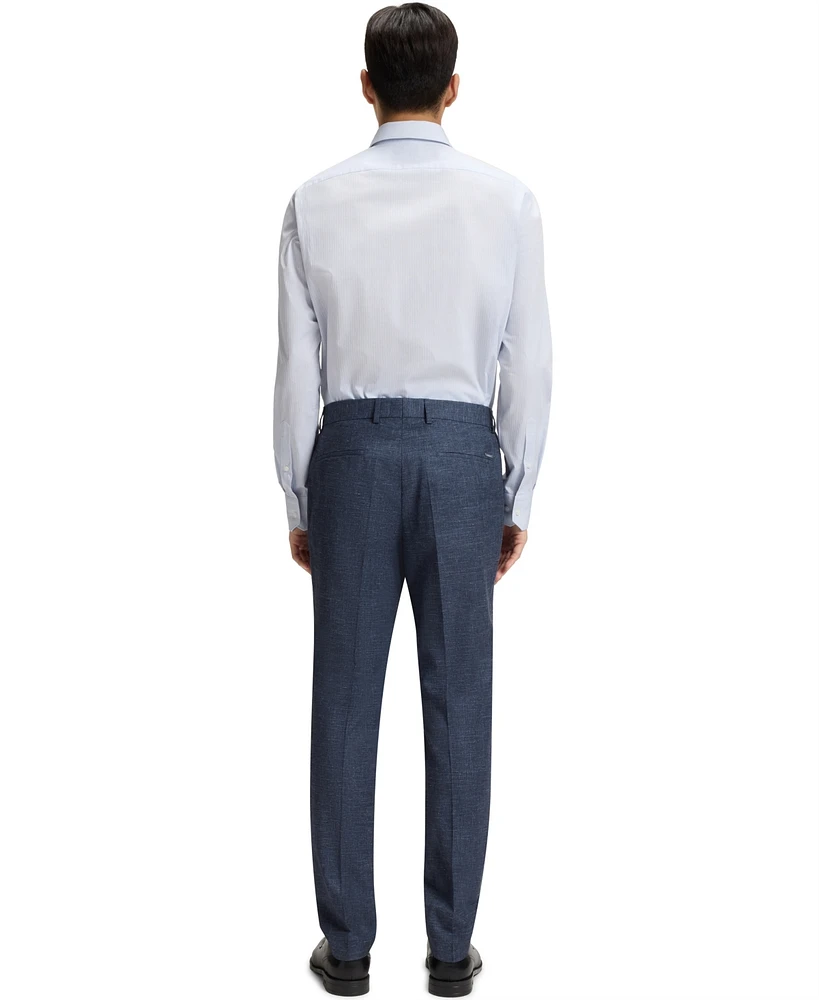 Boss by Hugo Men's Patterned Stretch Slim-Fit Pants