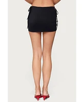 Edikted Women's Maree Bead Cut Out Mini Skirt