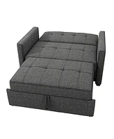 Gold Sparrow 51" Polyester Chandler Convertible Loveseat Bed, Created for Macy's