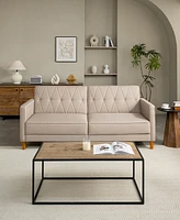 Gold Sparrow 77" Polyester Victoria Convertible Sofa Bed, Created for Macy's