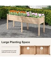 Large Raised Garden Bed with Drainage Holes and 6 Supporting Legs