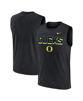 Nike Men's Black Oregon Ducks Primetime Tricode Legend Performance Tank Top