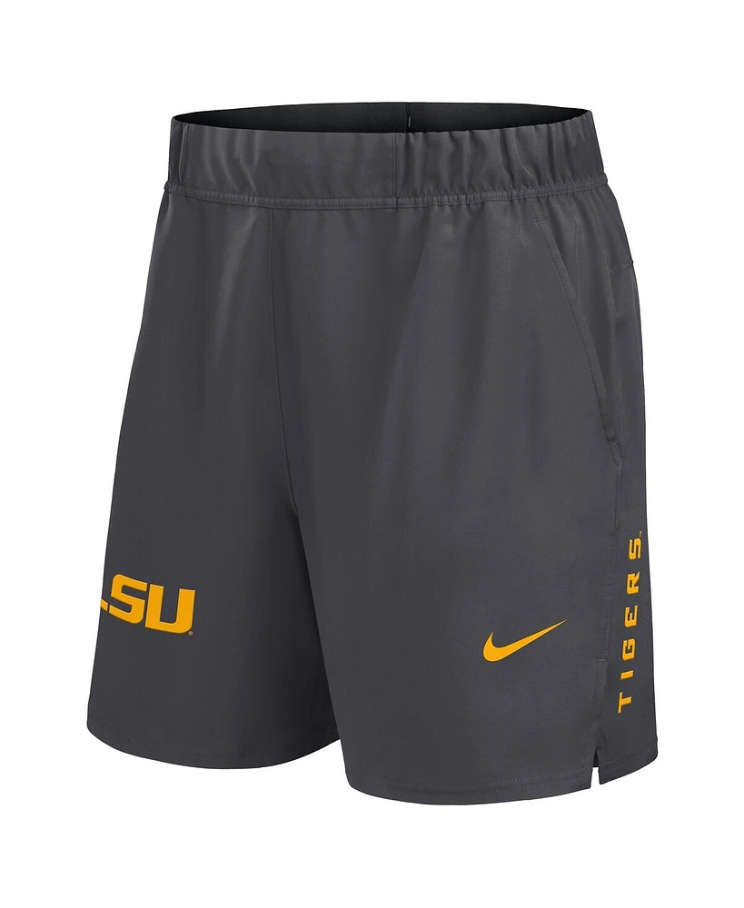 Nike Men's Gray Lsu Tigers Primetime Woven Victory Performance Shorts