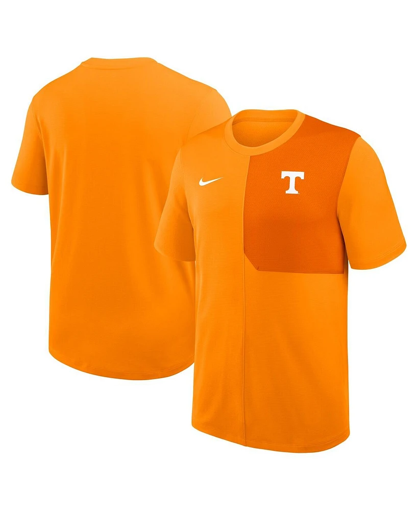 Nike Men's Tennessee Orange Volunteers 2025 Sideline Uv Performance Coach T-Shirt