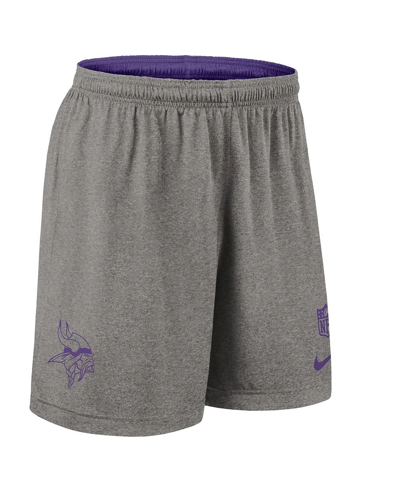 Nike Men's Purple Minnesota Vikings Sideline Reversible Performance Shorts