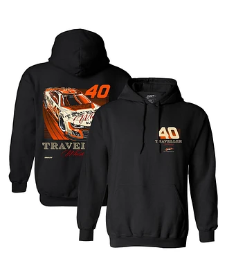 Jr Motorsports Official Team Apparel Men's Black Justin Allgaier Traveler Whiskey Car Pullover Hoodie Sweatshirt